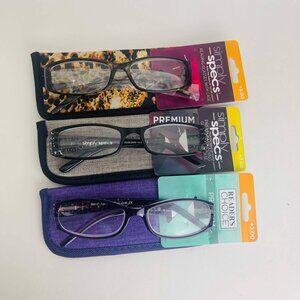 RG0322 Lot of 3 Simply Specs Readers Choice Readers Women ReadingGlasses  +2.00